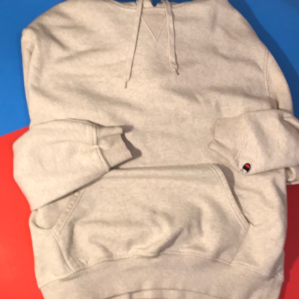 Classic Champion Cream Cotton Hoodie